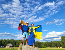 Mėlyna - geltona