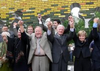 V. Landsbergis ir V. Adamkus. Alina Akcijonaitienė